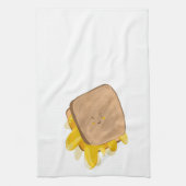 かわいいグリルチーズドリップサンドイッチ キッチンタオル (縦)