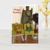 かわいいグリーティングカード！ カード (黄色い花)