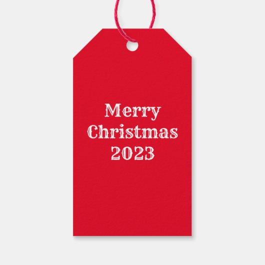 かわいいグリーンと赤ストライプのデザイン独身のイニシャル ギフトタグ (裏面)