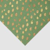 かわいいグリーンと金ゴールド 薄葉紙 (詳細)