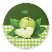 かわいいグリーンアップルキッチンデコル セラミックノブ (正面)