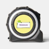 かわいいグリーンカエルのサイン漫画イラストレーション メジャー (正面)