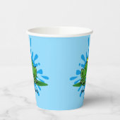 かわいいグリーンカエルデザイン紙カップ 紙コップ