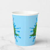 かわいいグリーンカエルデザイン紙カップ 紙コップ