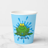 かわいいグリーンカエルデザイン紙カップ 紙コップ