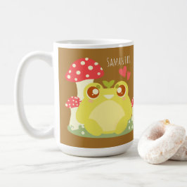 かわいいグリーンカエル自然 コーヒーマグカップ