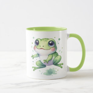 かわいいグリーンカエル マグカップ