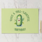 かわいいグリーンカートゥーンピックル誕生日 ペーパーパッド (インサイチュ)