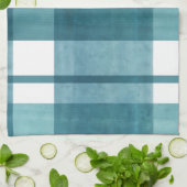 かわいいグリーンギンガム キッチンタオル (折り畳み)