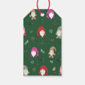 かわいいグリーンクリスマスカラフル格言 ギフトタグ (裏面)