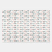 かわいいグリーンクリスマスラッピング紙 ラッピングペーパーシート (正面2)