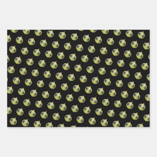 かわいいグリーンサンタ格言、オーナメント&クリスマスプレゼント ラッピングペーパーシート (正面2)