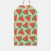 かわいいグリーンスイカ教室バレンタイン ギフトタグ (裏面)