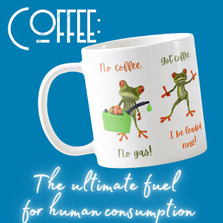 かわいいグリーンツリーカエルのコーヒーマグ コーヒーマグカップ