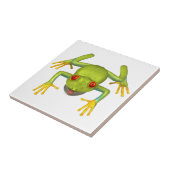 かわいいグリーンツリーカエル タイル (側面)