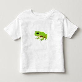 かわいいグリーンツリーカエル トドラーTシャツ