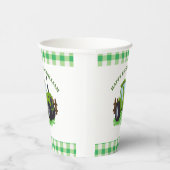 かわいいグリーントラクターバースデーパーティー 紙コップ (右)