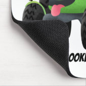 かわいいグリーンハッピーファームトラクター漫画イラストレーション マウスパッド (コーナー)