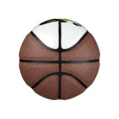 かわいいグリーンハッピーファームトラクター漫画イラストレーション ミニバスケットボール (右)