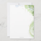 かわいいグリーンハッピー祖母ユニーク誕生日Invite 招待状 (裏面)