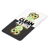 かわいいグリーンフクロウ食洗機磁石 マグネット (左側)