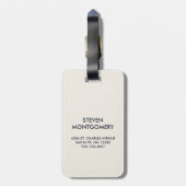 かわいいグリーンフランケンシュタインモンスター顔ハロウィーン ラゲッジタグ (裏面縦)