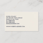 かわいいグリーンフランケンシュタインモンスター顔ハロウィーン 名刺 (裏面)