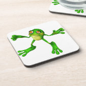かわいいグリーンフロギー コースター (左側)