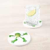 かわいいグリーンフロギー コースター (側面)