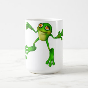かわいいグリーンフロギー コーヒーマグカップ