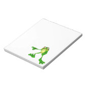 かわいいグリーンフロギー ノートパッド (回転)