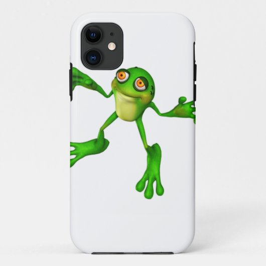 かわいいグリーンフロギー Case-Mate iPhoneケース (裏面)