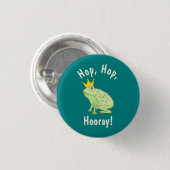 かわいいグリーンフロッグホップホップホップホライパーティーの特典 缶バッジ (正面&裏面)