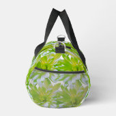 かわいいグリーンフローラグリーンフラワーグリーンデイジー ダッフルバッグ (右)