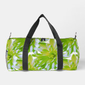 かわいいグリーンフローラグリーンフラワーグリーンデイジー ダッフルバッグ (裏面)