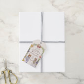 かわいいグリーンボホバニーラビットラブ結婚フローラ ギフトタグ (より糸付き)