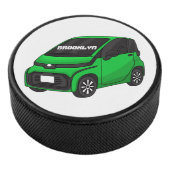 かわいいグリーンマイクロサイズの車 アイスホッケーパック (3/4)