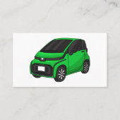 かわいいグリーンマイクロサイズの車 名刺 (裏面)