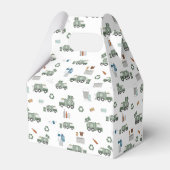 かわいいグリーンリサイクルトラックボーイズビークル誕生日 フェイバーボックス (裏面サイド)