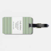 かわいいグリーンレディーバグアドベンチャー感動的引用文 ラゲッジタグ (裏面横)