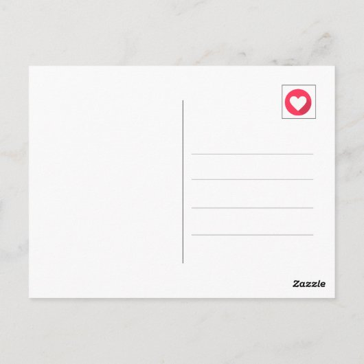 かわいいグリーン水玉模様キス絵文字ハッピーバースデー ポストカード (裏面)