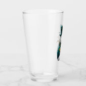 かわいいグリーン雪だるまクリスマス タンブラーグラス (右)