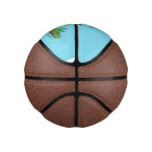 かわいいグリーン飢えたカエル漫画イラストレーション ミニバスケットボール (右)