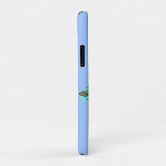 かわいいグリーン飢えたカエル漫画イラストレーション Case-Mate iPhoneケース (裏面/右)