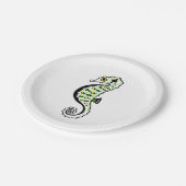 かわいいグリーン&イエローSEAHORSE – 野生生物 – パーティー ペーパープレート (アングル)