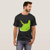 かわいいグリーン・スティングレイ Tシャツ (正面フル)