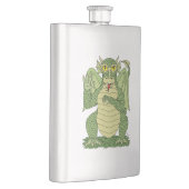 かわいいグリーン・ドラゴン フラスク (右)