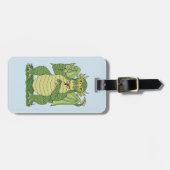 かわいいグリーン・ドラゴン ラゲッジタグ (正面横)