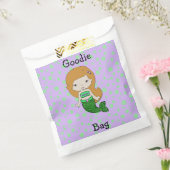 かわいいグリーン&パープルマーメイドグディーバッグ フェイバーバッグ (封をした状態)