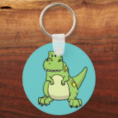 かわいいグリーンTレックス キーホルダー (正面)